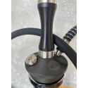Кальян Yahya Soft NL-01 Full Black на колбе Craft Gray 70 см