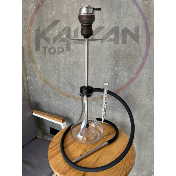 Кальян GORILLA Full Set Silver на колбі Drop Clear 60 см