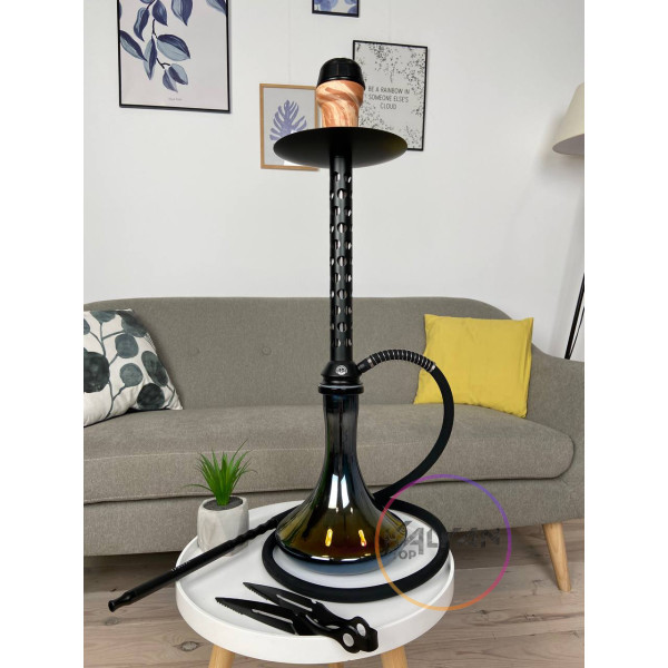 Кальян Yahya Aludots Black Edition 75 см