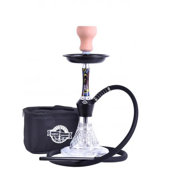 Кальян с сумкой Yahya Lotus Click Mini Black 43 см
